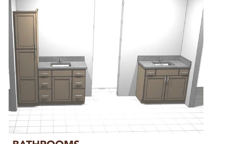 Bathroom rendering
