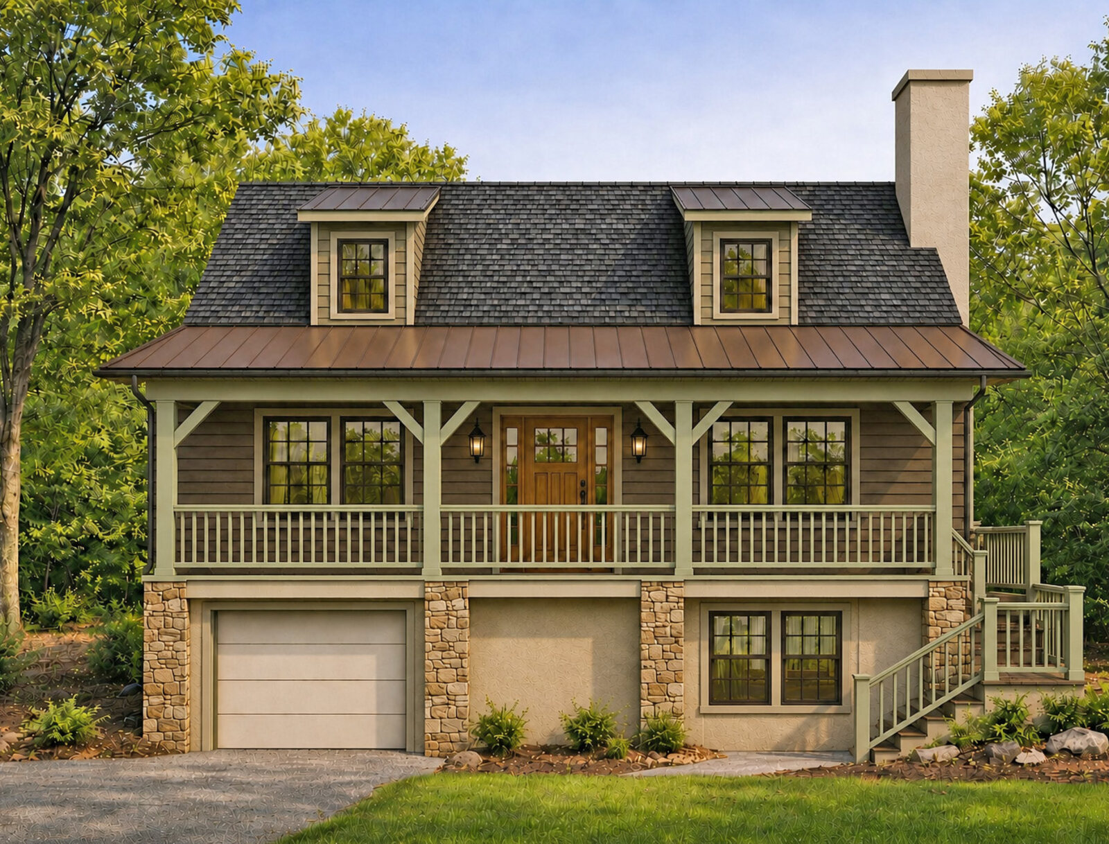 Front exterior rendering
